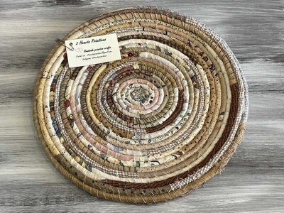 Basket Tray with Cord - Beige Combo