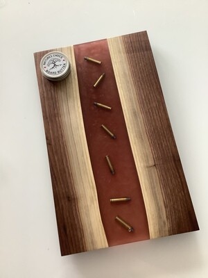 Charcuterie Board with Epoxy & Bullets