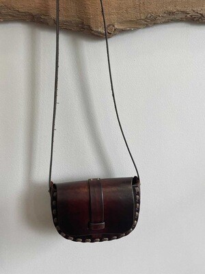 Real Leather Structured Purse