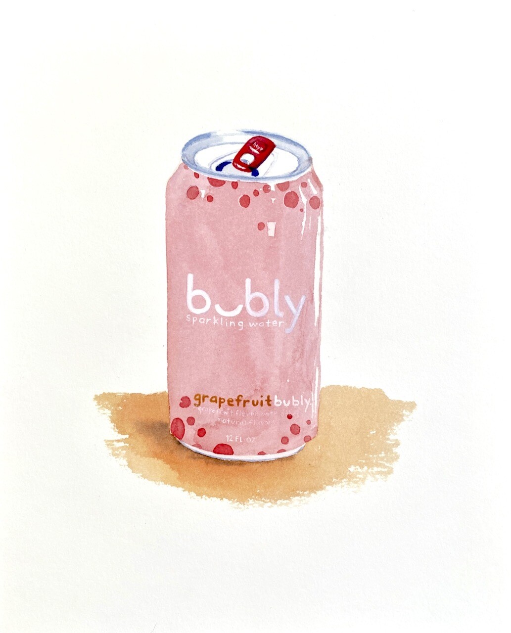 Grapefruit Bubly Print