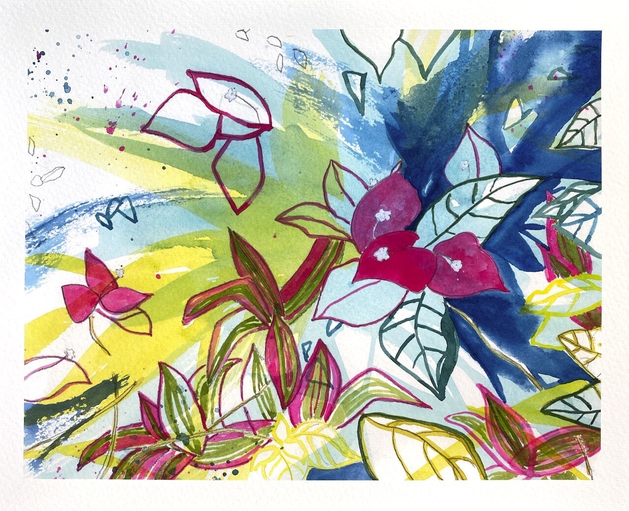 Just Walking Along Print