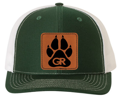 LMS Basketball Trucker Hat with Leather Patch