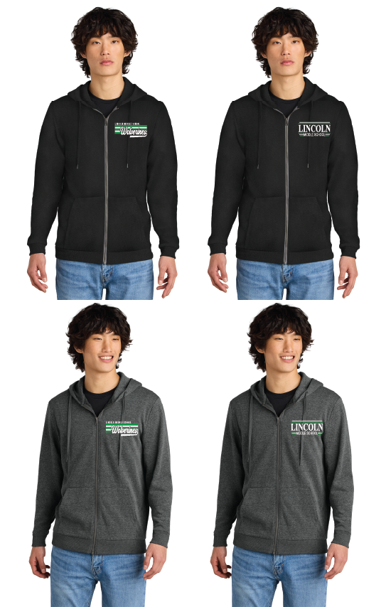 Lincoln Middle School Staff Super Soft Adult Unisex Full-Zip Hoodie