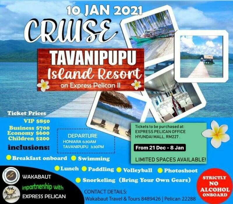 Tavanipupu Day trip ticket buy 2 free 1 promotion
