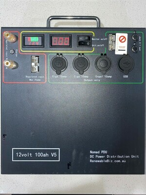 Nomad V5 100ah Lithium Power Distribution Unit