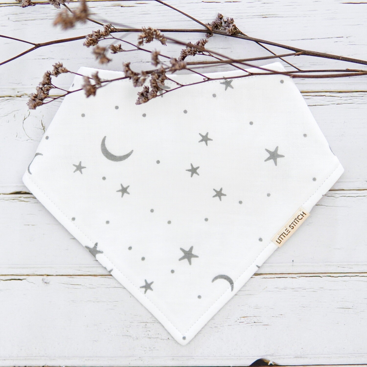 Stars Bibdana in grey