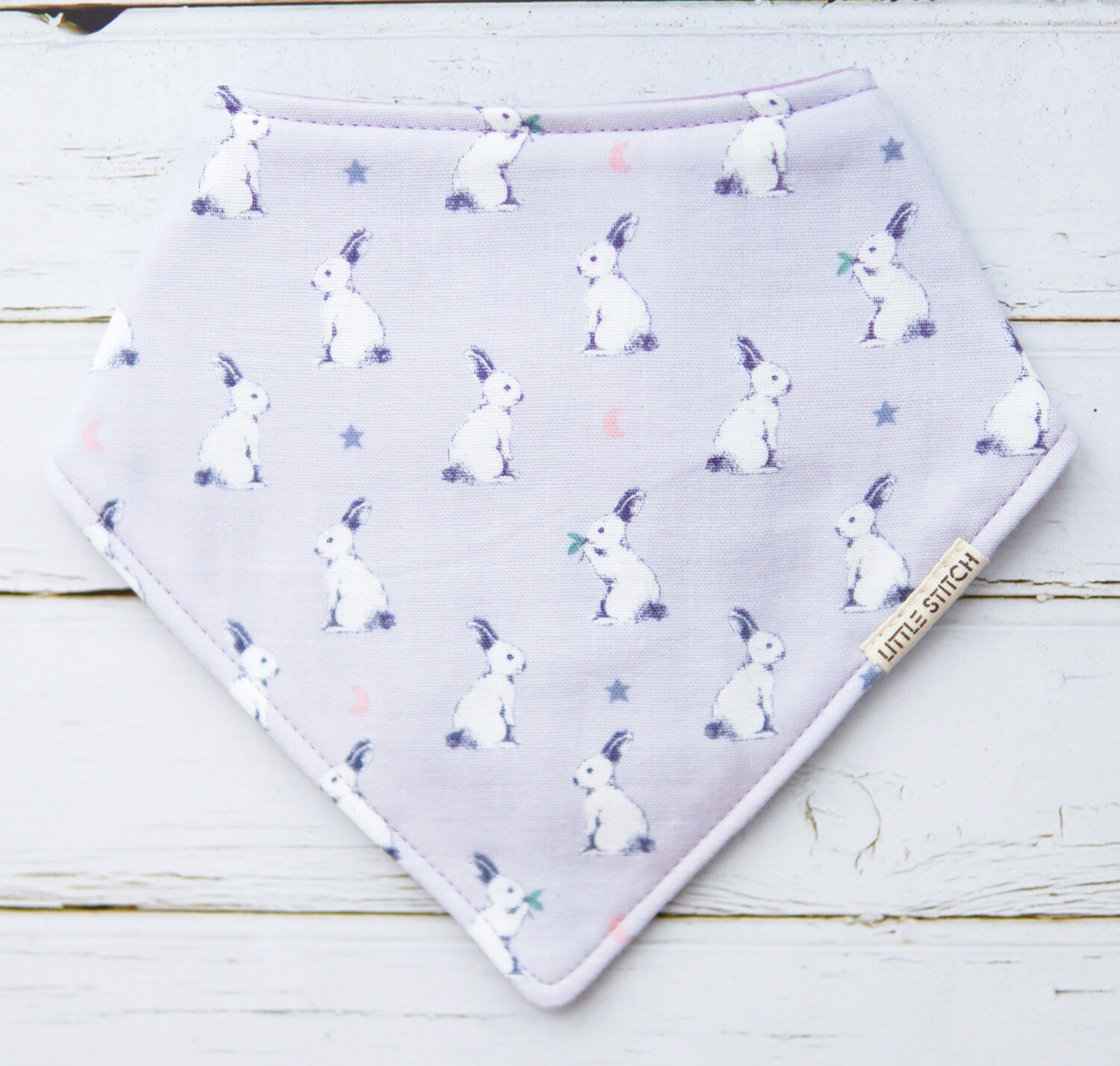 Rabbit Bibdana in lilac