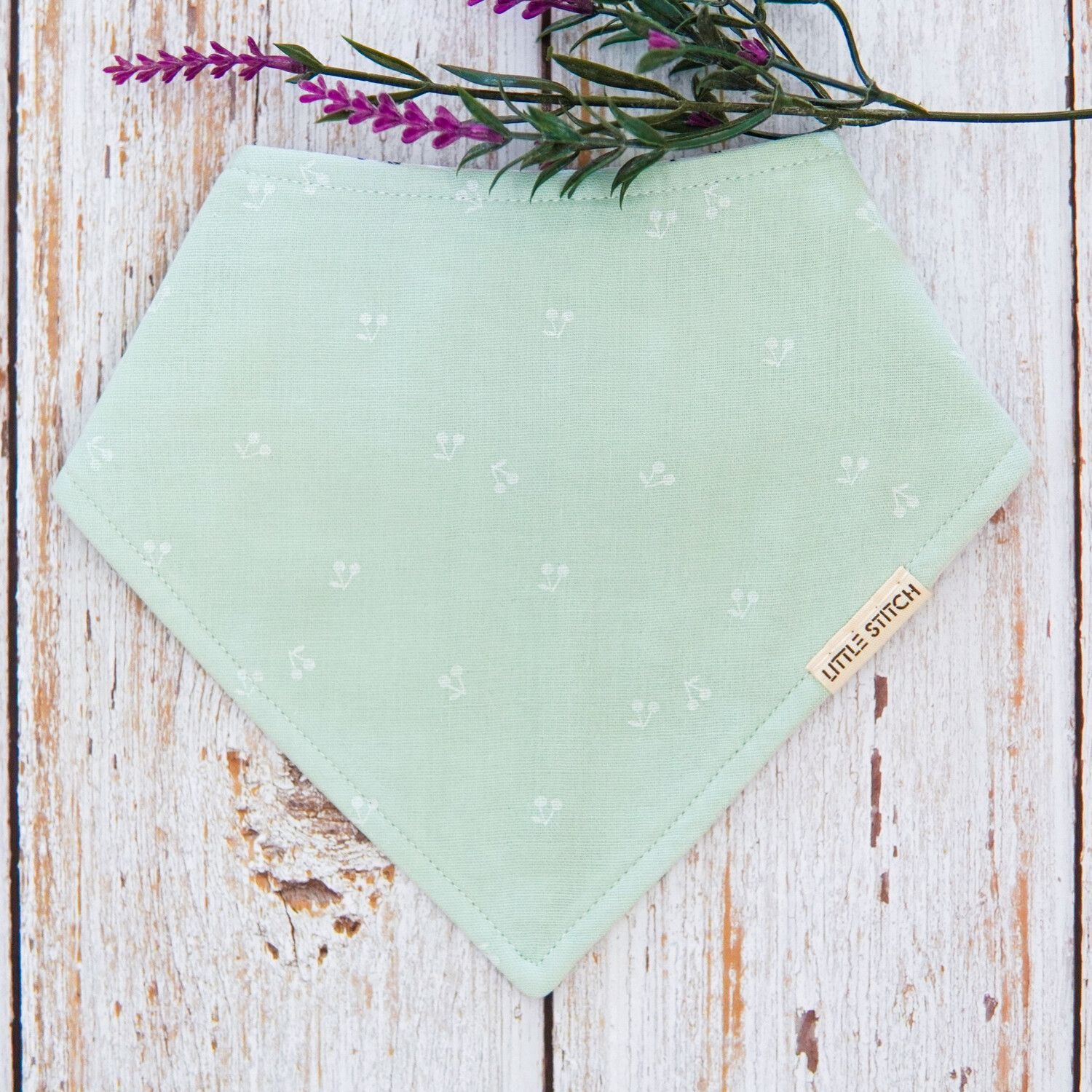Cherry Bibdana in green