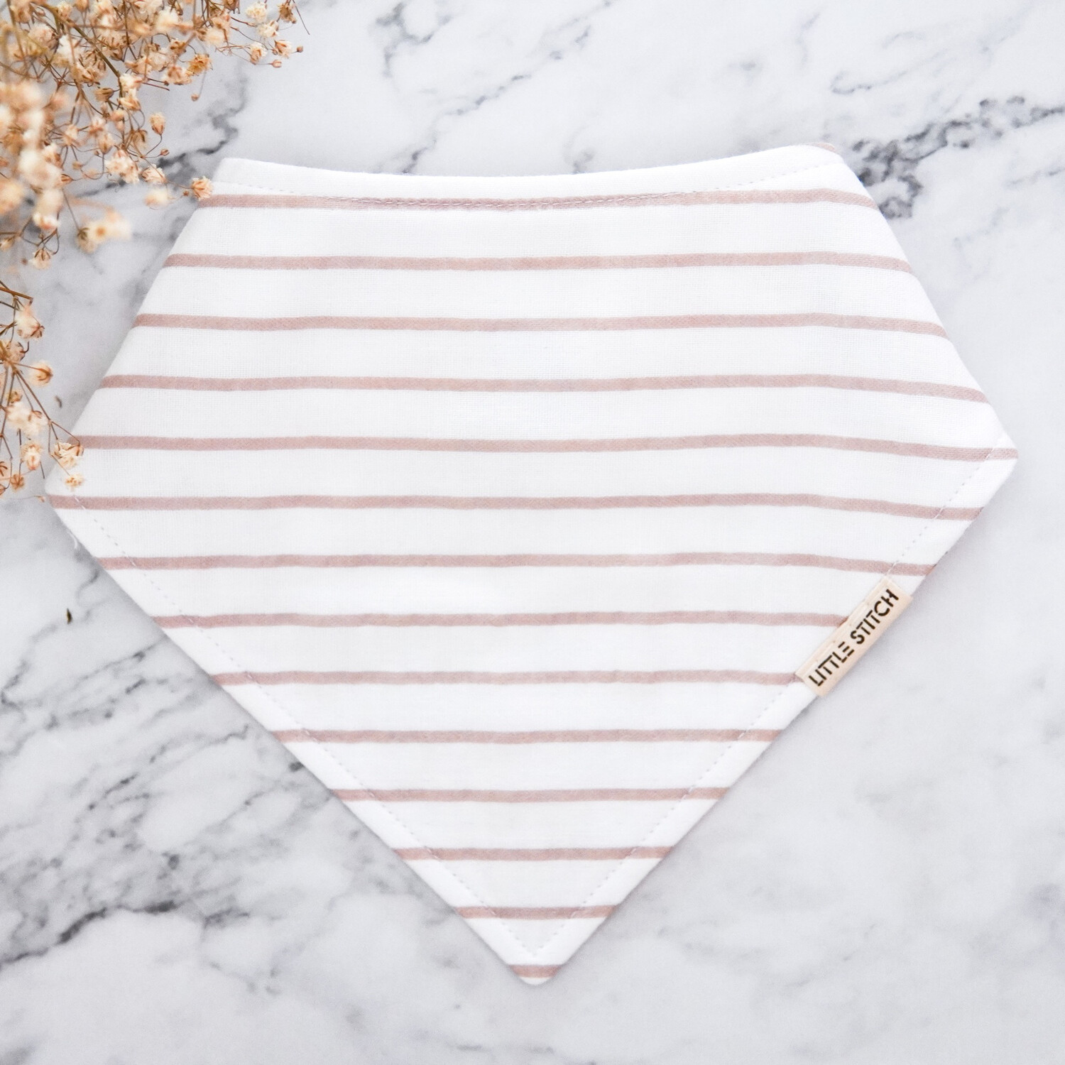 Striped Bibdana In Mauve