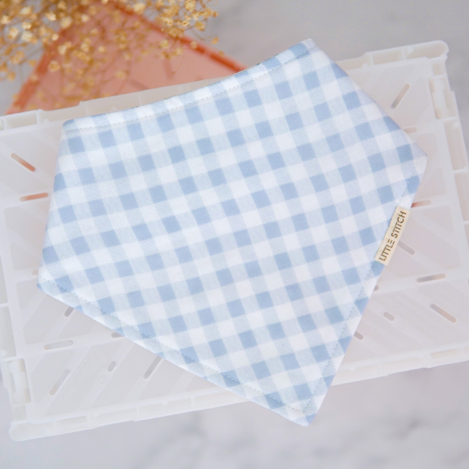 Checkered Bibdana in blue