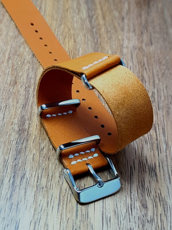 Australian Kangaroo Leather Military Watch Strap