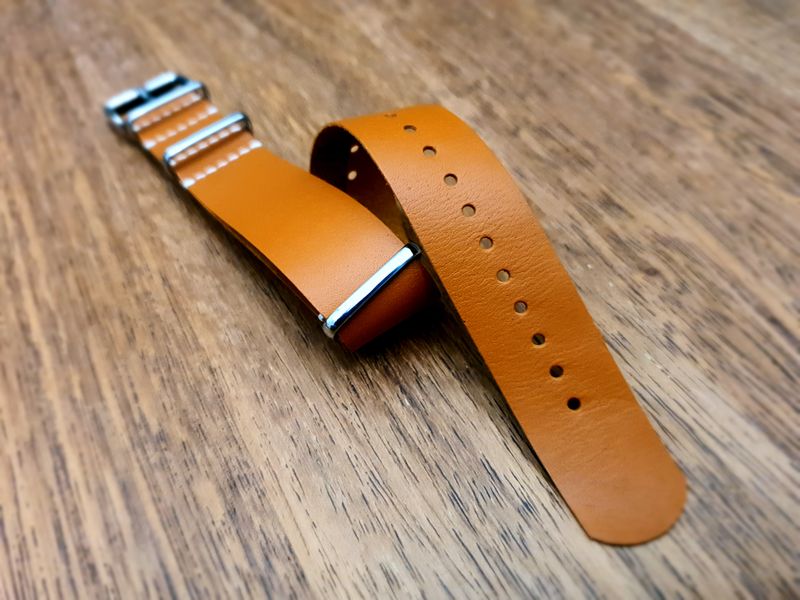 Australian Kangaroo Leather Military Watch Strap