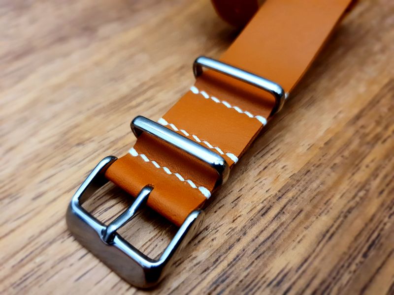 Australian Kangaroo Leather Military Watch Strap
