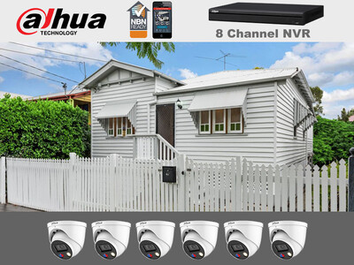 Dahua2.3 Dahua Package - 8Ch NVR with six TIOC  Cameras