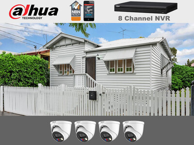 Dahua2.2 Dahua Package - 8Ch NVR with four TIOC  Cameras