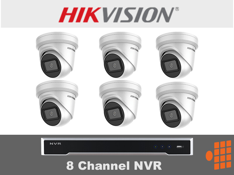 HIK2.3 Hikvision Package - 8Ch NVR with six 4k Cameras
