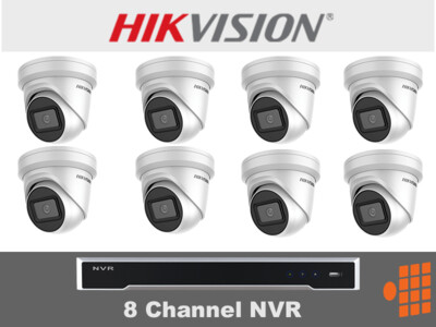HIK2.4 Hikvision Package - 8Ch NVR with eight 4k Cameras