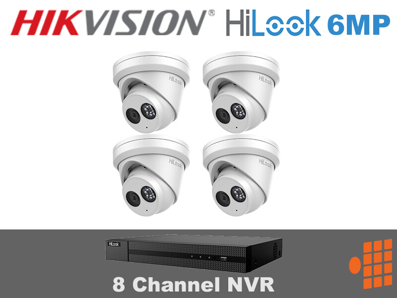 HIL2.2 Hikvision HiLook Package - 8Ch NVR with four 6MP Cameras