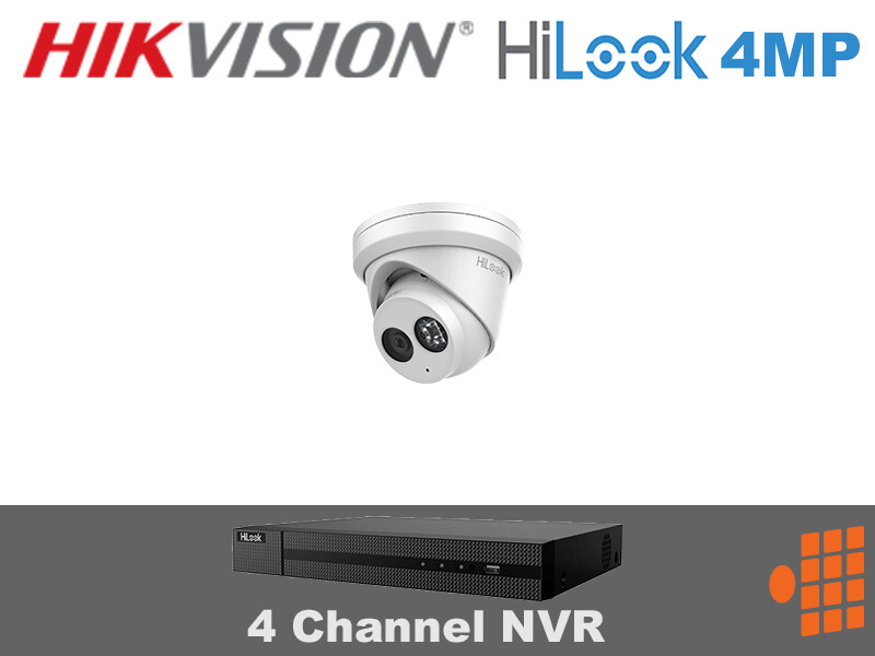 HIL1.1 Hikvision HiLook Package - 4Ch NVR with one 4MP Camera