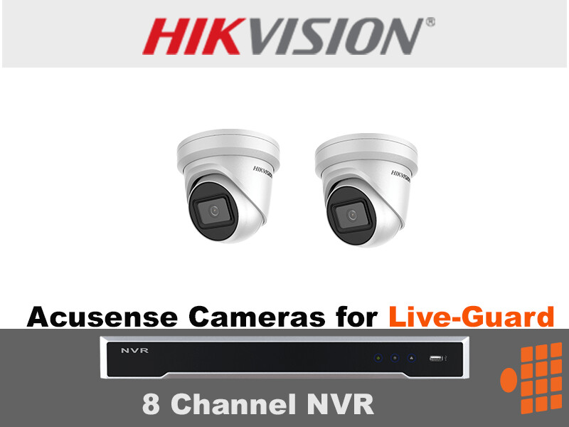 HIK3.1 Hikvision Package - 8Ch NVR with two Gen2 Acusense 8MP Cameras