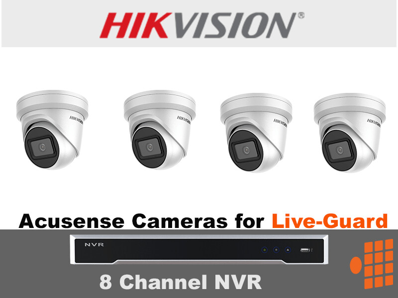 HIK3.2 Hikvision Package - 8Ch NVR with four Gen2 Acusense 8MP Cameras