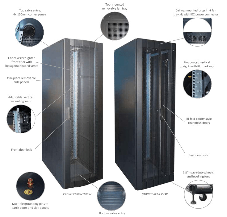 ST SERIES 19 INCH NETWORK SERVER CABINETS