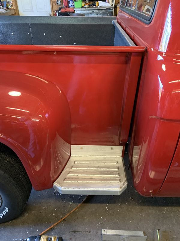 1960-1979 Ford F100 Side Steps Running Board Bed Steps Custom Made Aluminum New!