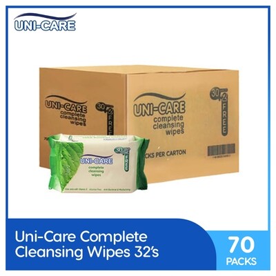 Uni-Care Complete Cleansing Wipes 32's (1 Case)