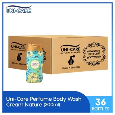 Uni-Care Cream Nature Perfume Body Wash 200ml (1 Case)