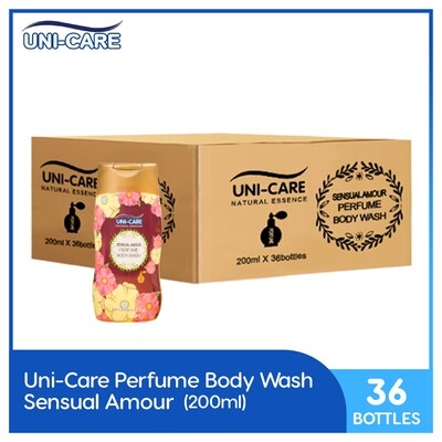 Uni-Care Sensual Amour Perfume Body Wash 200ml (1 Case)