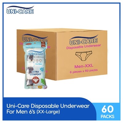 Uni-Care Disposable Underwear for Men 6's (XX-Large) (1 Case)