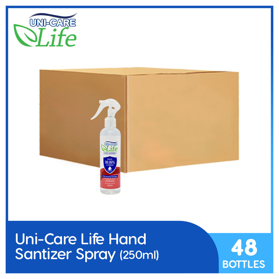 Uni-Care Life Ethyl Alcohol Spray 250ml (1 Case)
