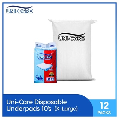 Uni-Care Disposable Underpads 8+2 (X-Large) - 12 PACKS