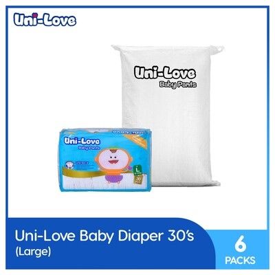 Uni-Love Baby Pants 30's (Large) - 6 PACKS
