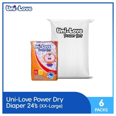 Uni-Love Powerdry Baby Diaper 24's (XX-Large) - 6 PACKS