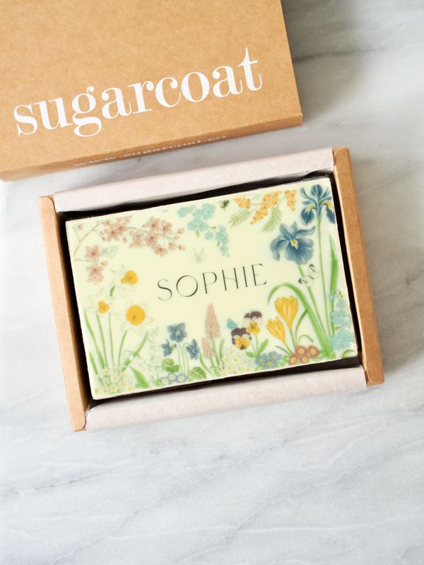 Floral Brownie - Personalised Brownie