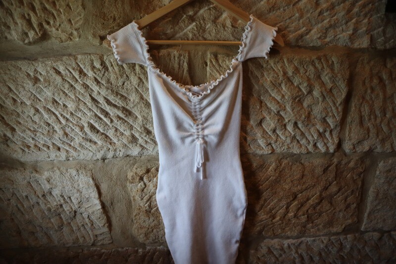 Mooloola Bodycon Dress (White)