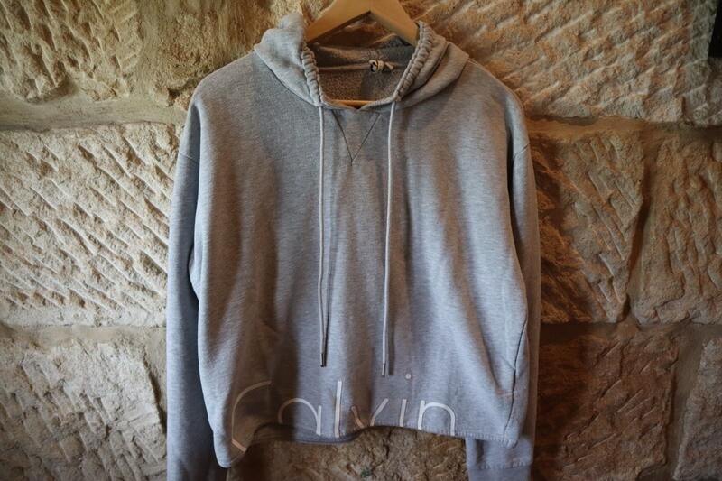 Calvin Klein Cropped Grey Jumper