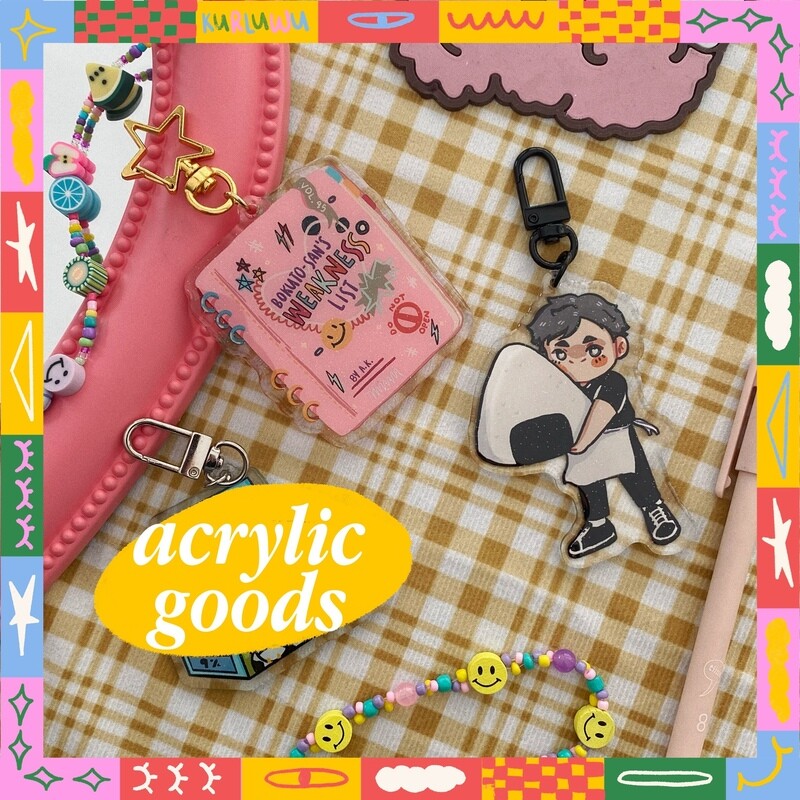ꔛ Acrylic Goods (Charms, Standees, Griptok) 🧸