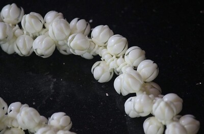 Artificial Jasmine Buds Garland/Mullapoov Mala/White Flower