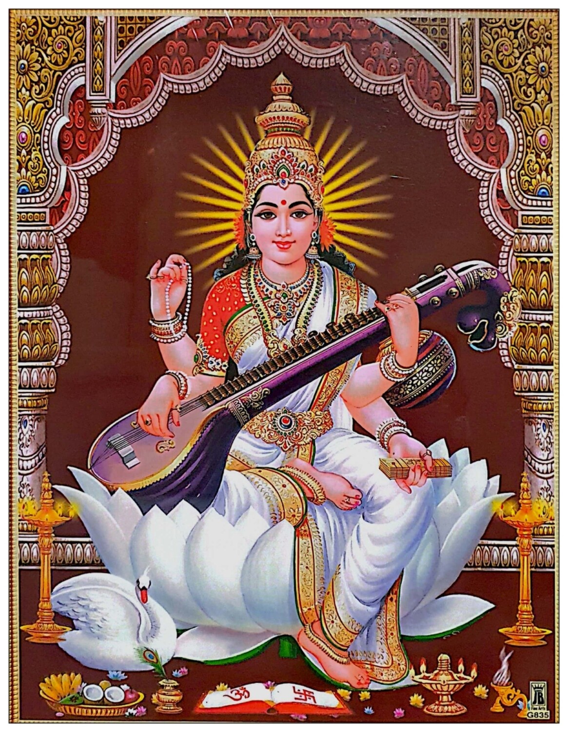 Saraswati Mata Photo frame