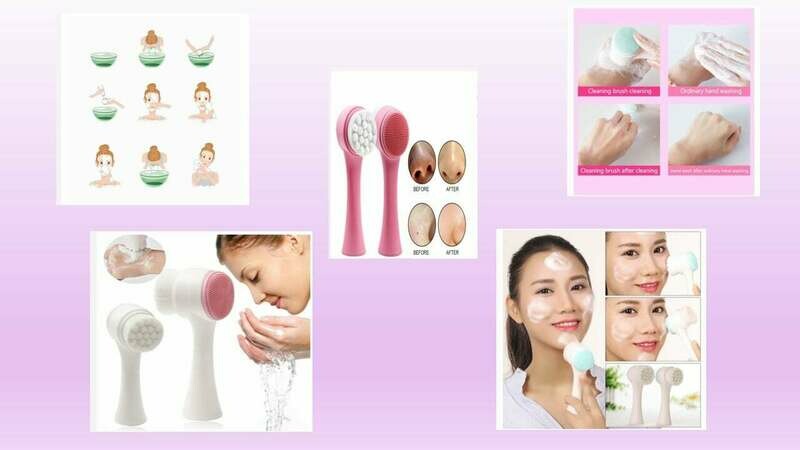 Face Skin Care Facial Pore Cleansing Wash Brush Massager Tool（Local shipment)