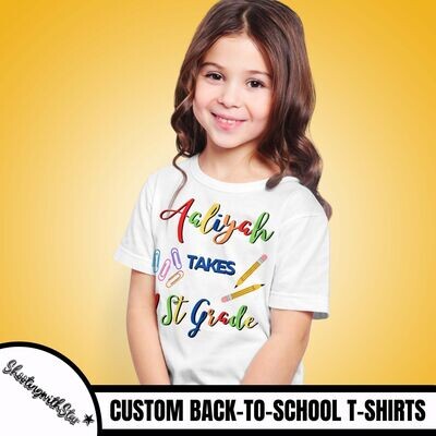 Back-To-School Custom Name T-shirts