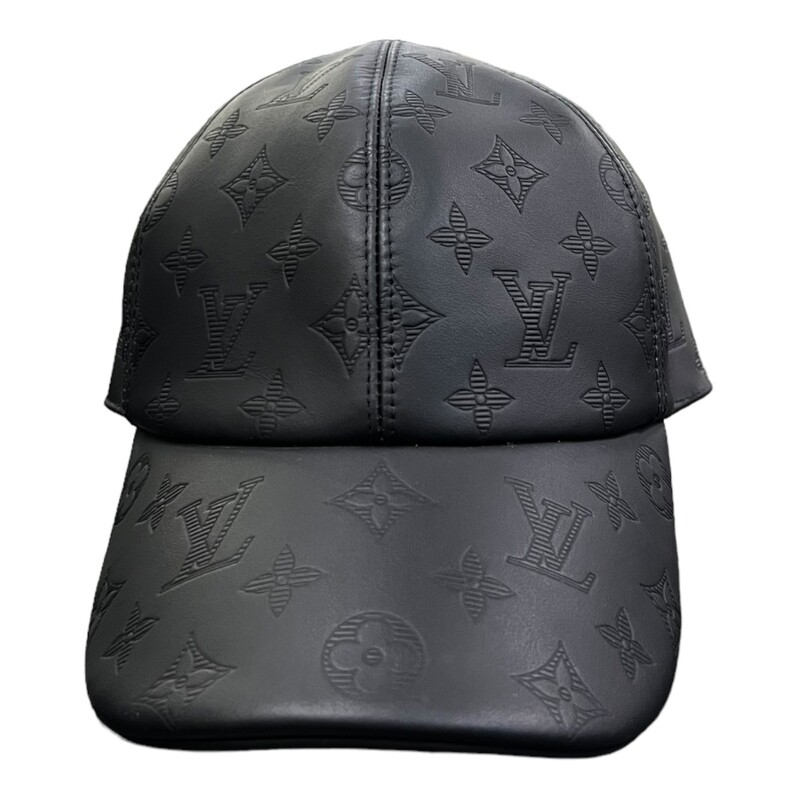 LV-MONOGRAM LEATHER HAT