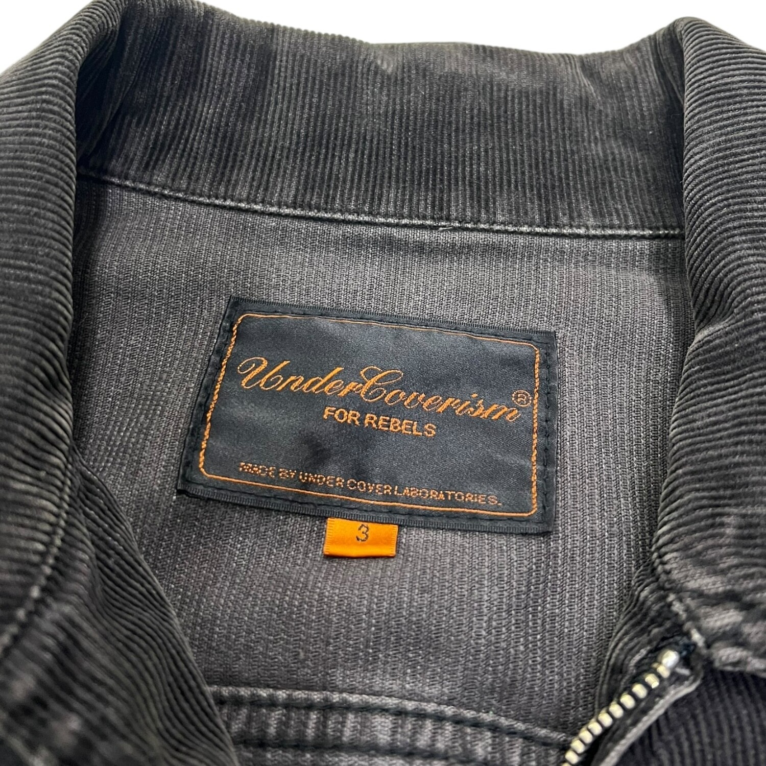 UNDERCOVER ワークシャツ L 開襟 ヘリンボーン 半袖 日本製 UNDERCOVER ワークシャツ L 開襟 ヘリンボーン 半袖 日本製