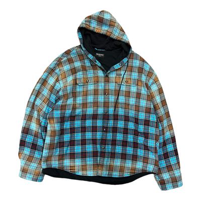 BAL-OVERSIZE HOODED FLANNEL