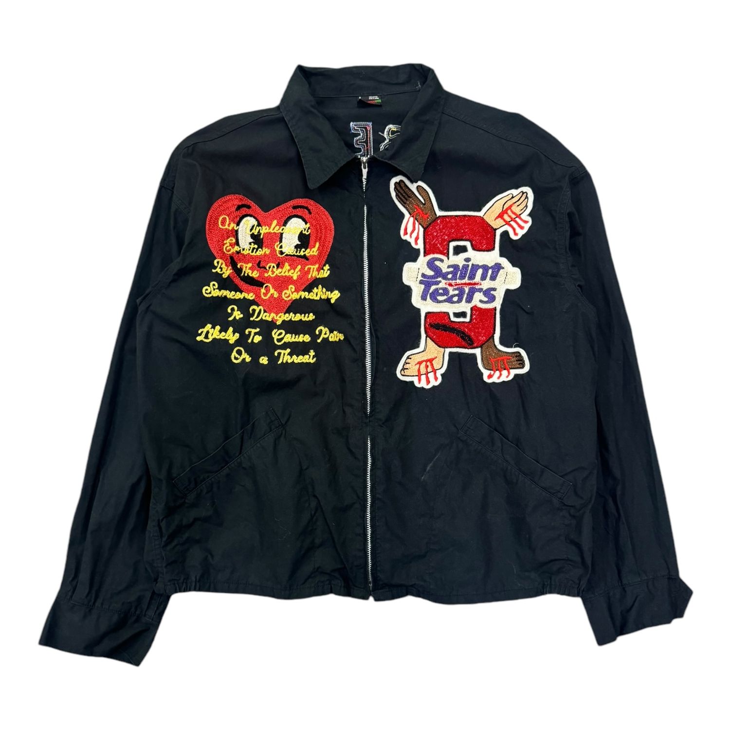 *AS IS*SM-TEARS EMBROIDERED JACKET 