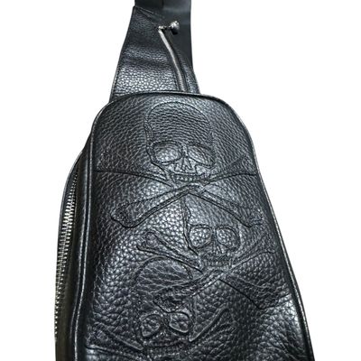ROEN-LEATHER SKULL BAG