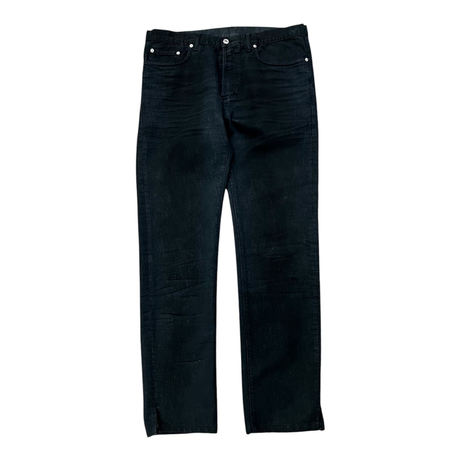 DIOR-36-HOMME METALLIC DENIM 