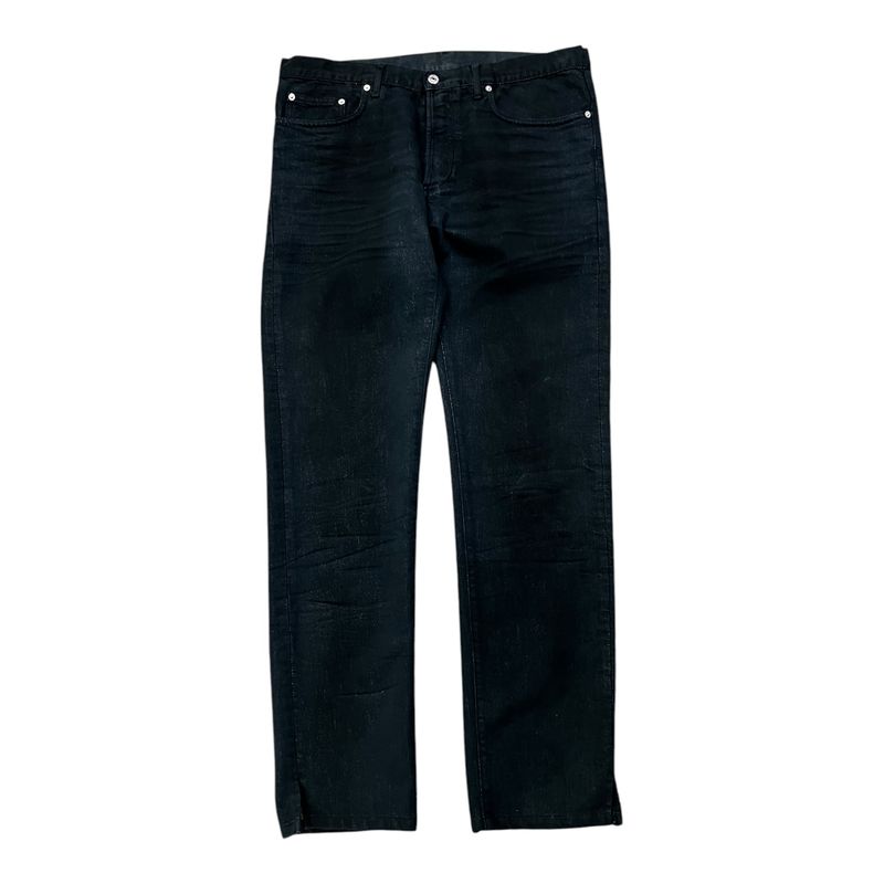 DIOR-36-HOMME METALLIC DENIM 